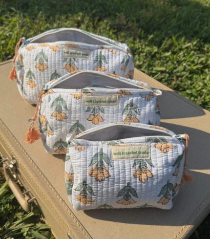 Quilted Toiletry Bag (Set of 3)